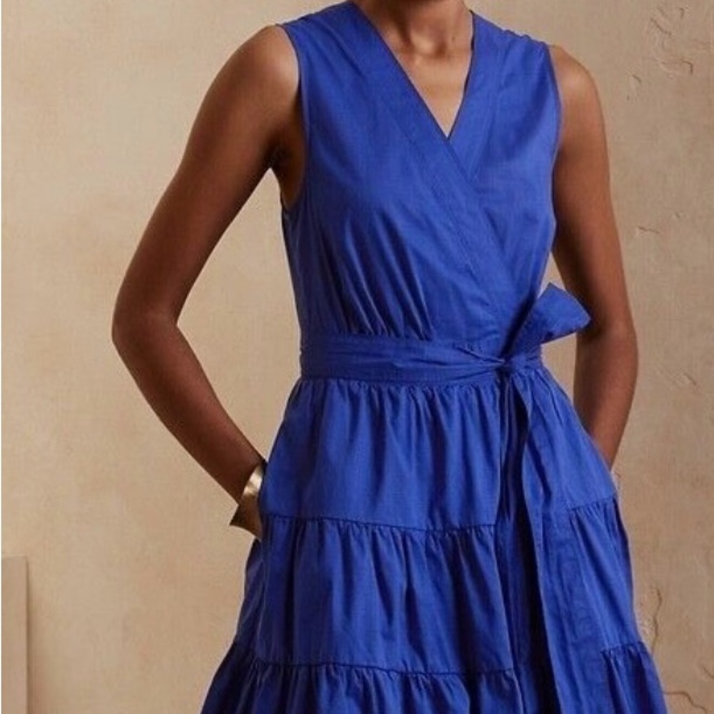 Banana Republic Royal Blue Midi Dress